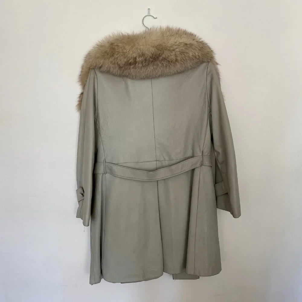 Vintage fur and leather coat - Picture 12 of 12